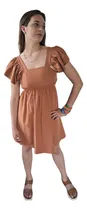 Comprar Vestido Corto Con Volados. Espalda Con Descubierto. Mujer.