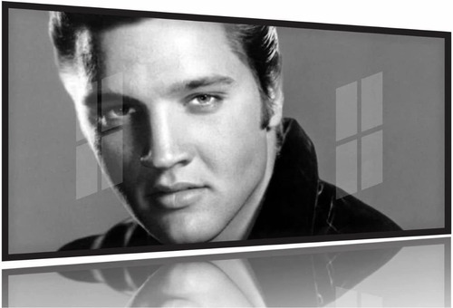 Quadro Decorativo Elvis Presley - Retrô 130x60 Moldura