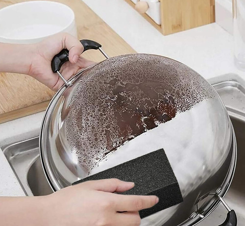 9pz Esponja Esmeril Usos Multiples Ollas Cocina Magic Sponge