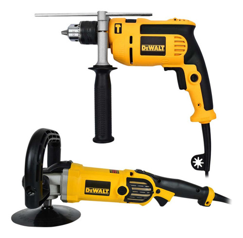 Pulidora Dewalt Dwp849x + Rotomartillo Dewalt Dwe5010-b3 Color Amarillo