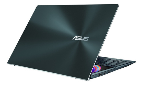 Ultrabook gamer Asus ZenBook Pro Duo UX482EG azul celestial táctil 14", Intel Core i7 1165G7 16GB de RAM 1 TB SSD, NVIDIA GeForce MX450 1920x1080px Windows 10 Home