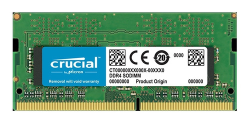 Memoria RAM color verde 4GB 1 Crucial CT4G4SFS624A