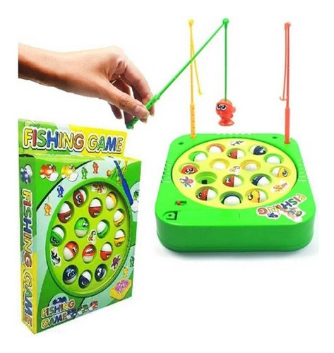 Brinquedo Pescaria Divertida C/ 15 Peixes E 4 Varas + Pilha