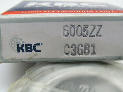 Kbc 6005-zz C3 6005-2z 25mm X 47mm X 12mm Metal Shielded Jje