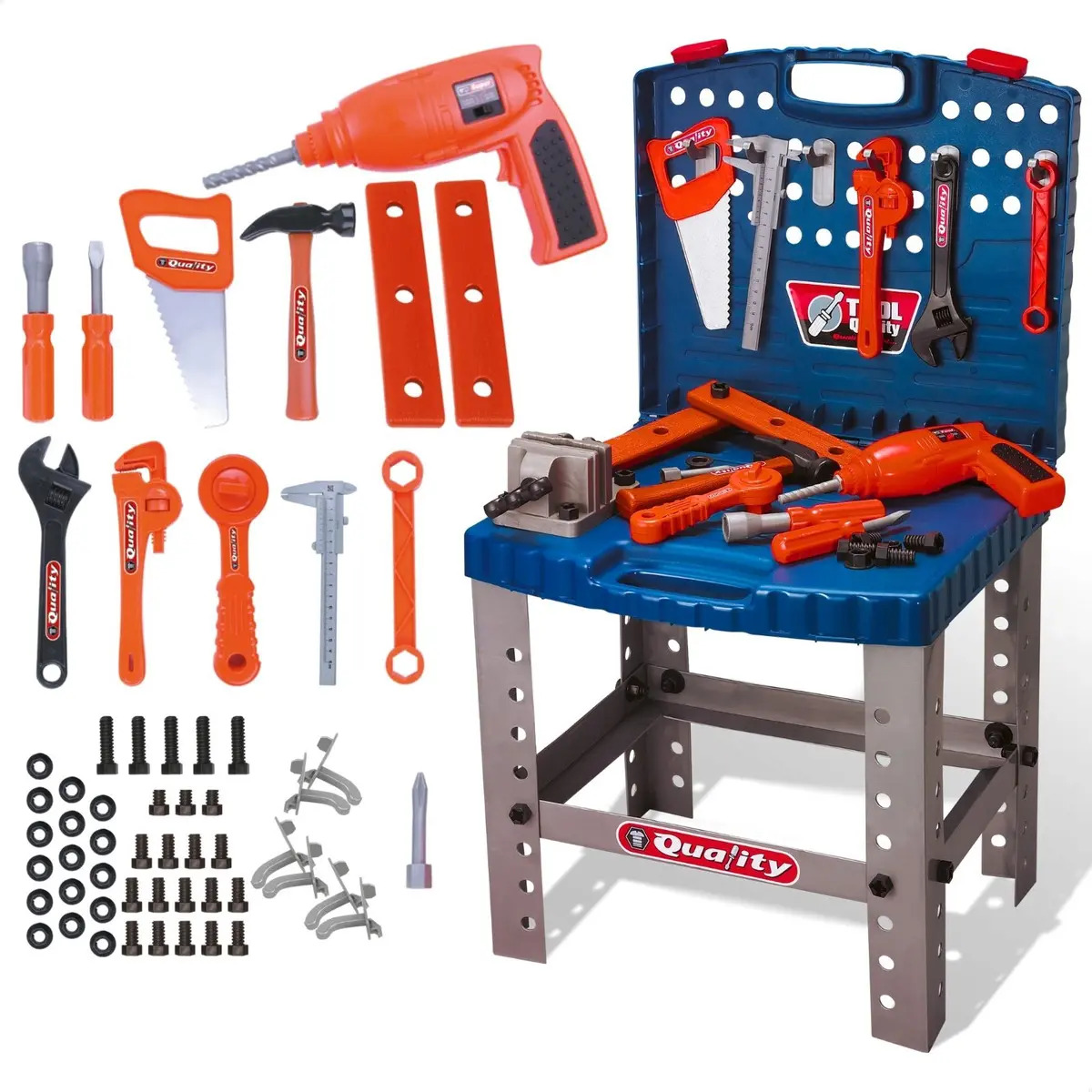 Super Kit Ferramenta Com Furadeira Brinquedo Infantil