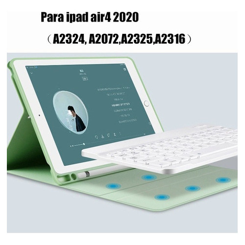 Funda Para iPad Air 4 10.9 A2325 A2316 Teclado Con Ratón Ñ