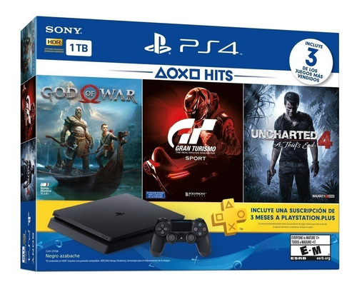 Ps4 Slim Sony 1tb 3 Jogos + 3 Meses De Psn + Frete Gratis