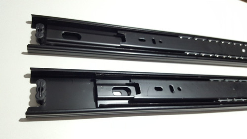 Corredera Telescopica 40cm Negra Guia Cajon 45kg Gw