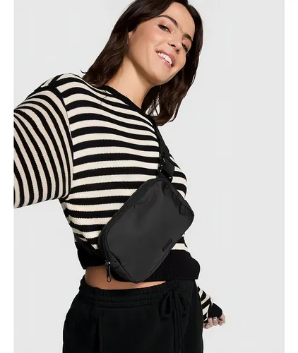 Cangurera pink negra new arrivals