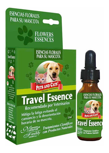 Esencia Travel Essence Gotas Para Viajes Gatos,perros.