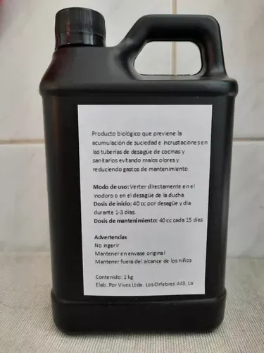 Liquido Limpia Tuberias Destapa Lavabo Regadera Tina Wc