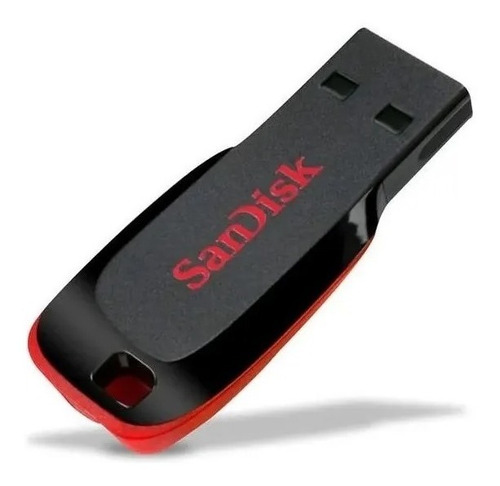 Imagen 1 de 4 de Pendrive Sandisk 32gb Cruzer Blade Usb 2.0 Negro