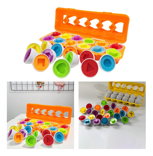 24 Huevos A Juego Que Reconocen El Color Del Juguete Para