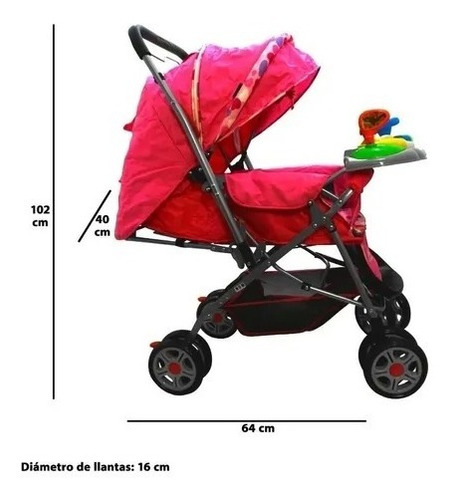 Carriola Para Bebe Angelin Con Tablero Luz Y Sonido 555f