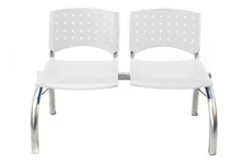 Comprar Silla Tandem X2 Asientos Salas De Espera Consultorio Plastico Caño Gris Metalizado Asientos Reforzados