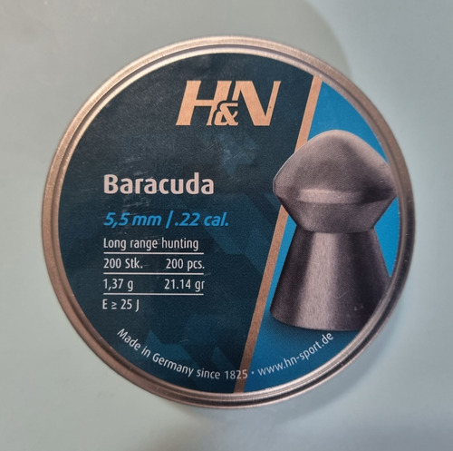 Diabolo H&n Baracuda 21 Calibre 22 (5.5mm)  21 Gr