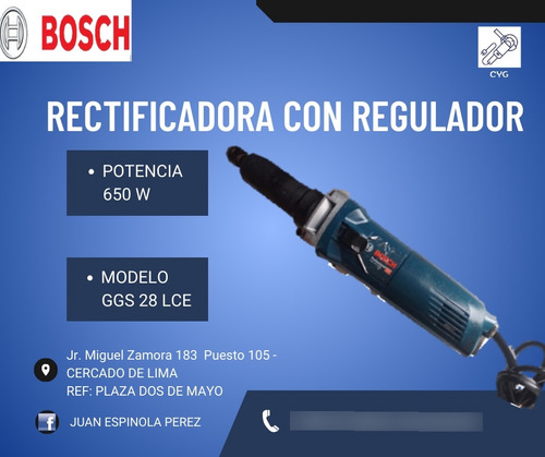 Rectificadora Bosch Aleman Con Regulador Semi Nueva 