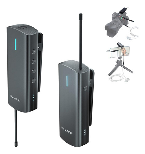 Uhf - Sistema De Micrófono De Solapa Inalámbrico Lavalier, M