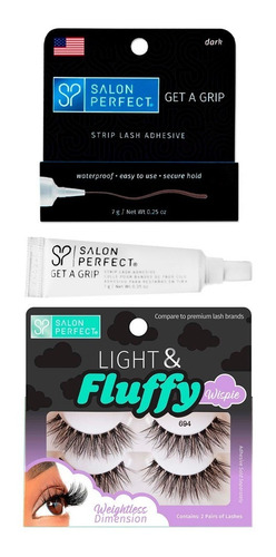 Kit Pestañas Postizas Volumen + Pegamento Waterproof Cvl
