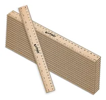 Comprar Rulers - Paquete De 25 Reglas De 12 Pulgadas, Reglas Para Niños, Ideales Para La Escuela, El Aula, Regla De Madera Para El Hogar Y La Oficina