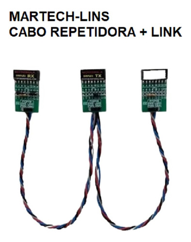 2x Cabo Repetidora Motorola Com Link Terceiro Radio