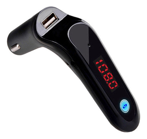 Cargador Usb Bluetooth Para Coche S7 Fm, Color: Negro