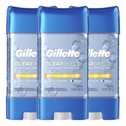 Antitranspirante Y Desodorante Gillette Clear Gel Tropical B