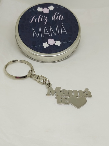 Llavero Mama Te Amo Día De La Madre Acero Quirurgico