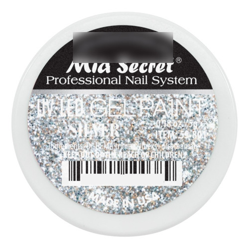 Gel Paint Uv Led Plateado - Mia Secret