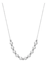 Comprar Collar Happier De Perlas De Plata 925 45cm Acabado Rhodio