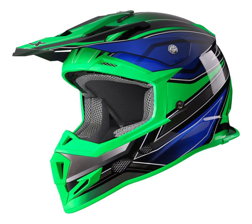 Glx Gx23 - Casco De Cara Completa Para Motocicleta Todoterre