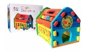 Imagen 1 de 10 de Casa De Madera Didáctica De Encastre Para Armar Con Números