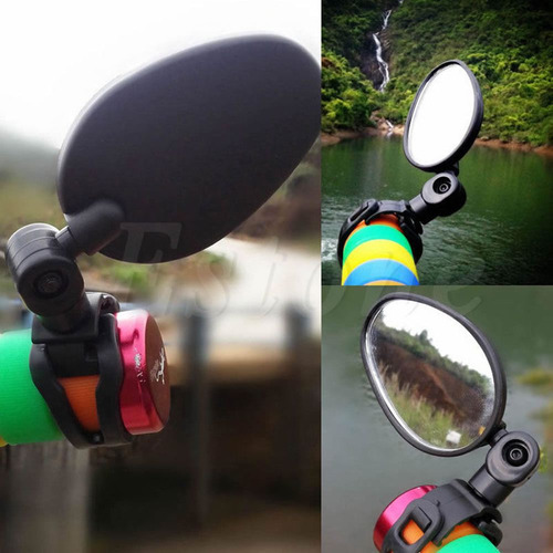 Espejo Retrovisor De 360° Con Forma De Cristal Para Motocicl