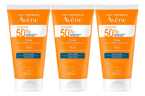 Combo X3 Avene Protector Solar Triarsorb 50+ Fluido 50ml