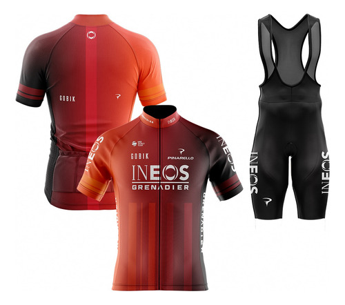 Uniforme Ciclismo Ruta Equipos 2024 Manga Corta Pantaloneta