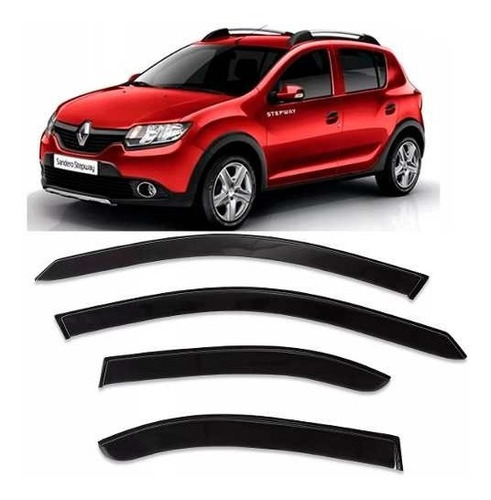 Deflectores P/ Renault Sandero Stepway 14/18 Del+tra 