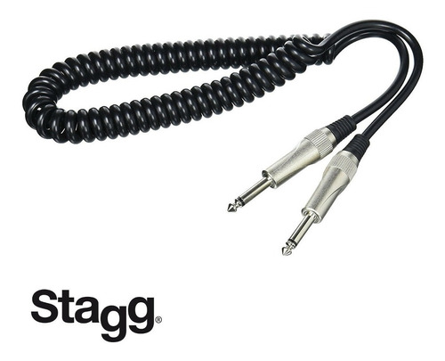 Cable Plug Plug Enrrulado 3 Metros Stagg Sgcc3dl Envio