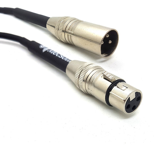 Cabo Xlr Macho X Xlr Fêmea 7 Metros Mecsom Profissional