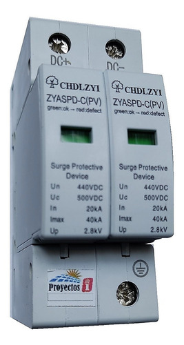 Imagen 2 de 10 de Dc Spd Dps Microcontrolador Protección Sobretensiones Solar