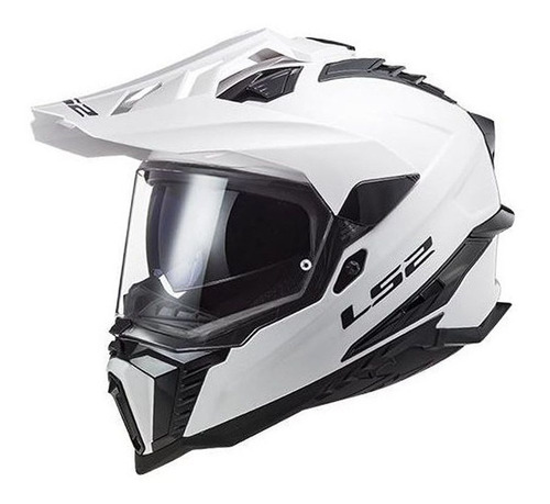 Casco Moto Cross Ls2 Mx701 Explorer Blanco