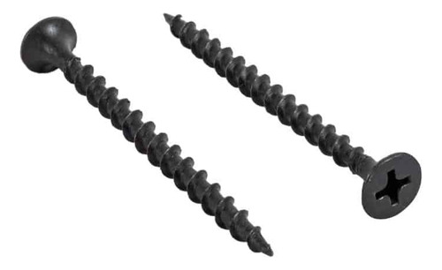 100 Tornillos Pija Negra #8 X 1 Pulgada P Madera Aglomerado