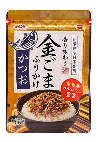 Furikake Golden Sesame Bonito 0,88 Onzas (25 G), Sin Glutama