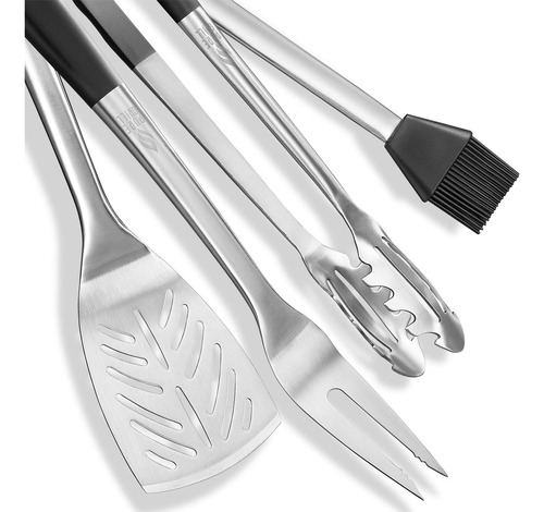 Jgo 4 Utensilios Para Barbacoa De Acero Inoxidable Accesorio