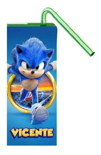 Pack 6 Jugos Néctar Personalizado Sonic 