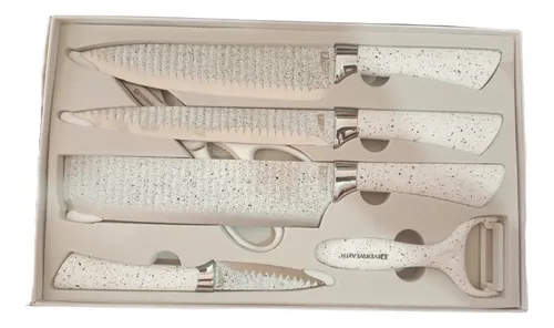 comprar Juego Kit Set Cuchillos Todo En Uno 5 Cuchillos Profesionale