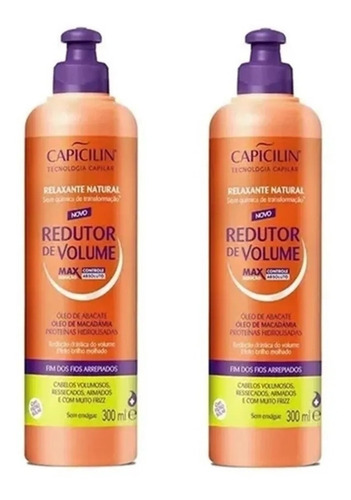 Relaxante Natural Capicilin Redutor De Volume Kit C/2 Unid