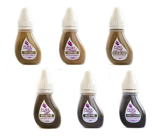 Tinta Pure Micropigmentación Biotouch Permanente Para Cejas