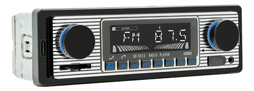 Radio Clasica Para Automovil Din Bluetooth Bt Fm Estereo Mp3