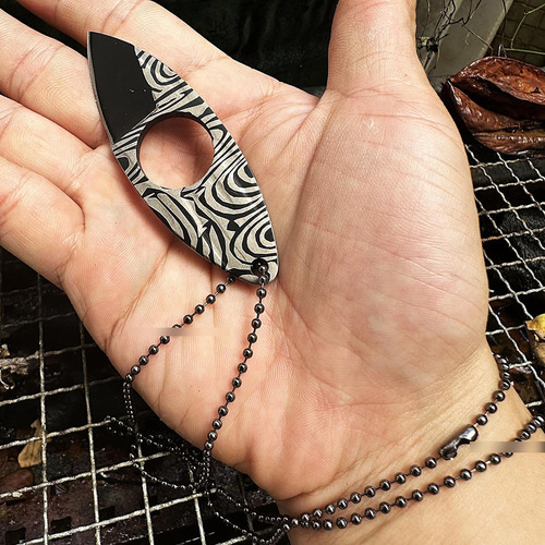 Cuchillo De Cuello Wild Tactical Mini 7.62 Cm Edc Compacto