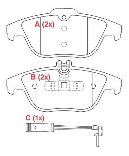 Imagem 9 de 9 de Kit Disco Pastilha Dianteiro Traseir Mercedes C180 2013/2014